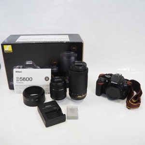 Th961771 ニコン デジタルカメラ 一眼レフカメラ D5600 ダブルズームキット Nikon 良好・中古