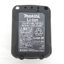 IT376812 マキタ バッテリー BL1015 充電器 DC10SA makita 中古_画像5