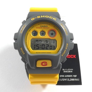 Dz790403 カシオ 腕時計 G-SHOCK DW-6900Y-9JF イエロー×グレー CASIO 未使用品