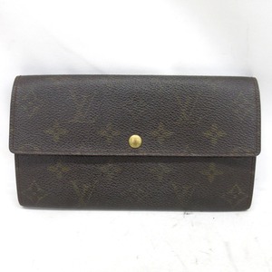 KR225431 ルイ・ヴィトン 長財布 ポシェット・ポルトモネクレディ モノグラム M61725 LOUIS VUITTON 中古