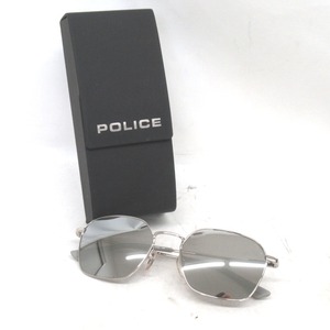 KRTh521441 Police солнцезащитные очки затонированный серебряный зеркало TUXEDO 1 SPL 970I 55*19 COL.579X POLICE б/у 