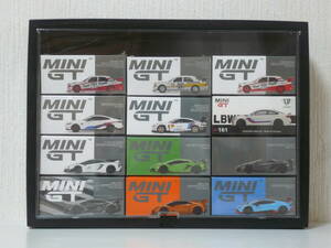 MINI GT 1/64　メルセデスベンツ、BMW M4、ランボルギーニ アヴェンタドール、ランボルギーニ ウラカン、計12台、コレクションケース付