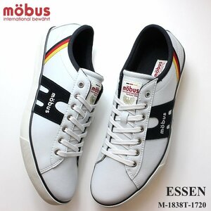 新品 未使用 モーブス スニーカー エッセン 43(26.5cm) mobus ESSEN S.WHT/BLK M-1838T-1720