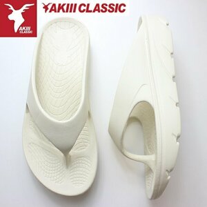 新品 未使用 アキクラシック サンダル レディース 25.0cm AKIII CLASSIC CLOUD RECOVERY FLIPFLOP AKC0051 アイボリーリカバリーサンダル