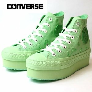 新品 未使用 コンバース 24.0cm オールスター (Ｒ) ancco チャンキーライン HI パステルグリーン CONVERSE ALL STAR (R) ancco CHUNKYLINE