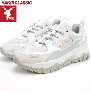 アキクラシック アーバン トラッカー AKC0003 WHITE/GRAY/ORANGE 23.0cm 新品 未使用 AKIII CLASSIC URBANTRACKER 韓国ファッション 厚底