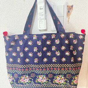 【訳あり商品のため激安出品です！】【ハンドメイド】2wayトートバッグ　花柄