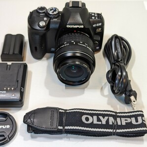 OLYMPUS E-510 17.5-45mm F3.5-5.6 バッテリー、チャージャー他一式 美品の画像1