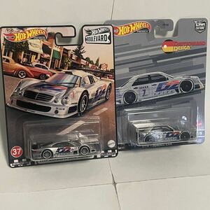 【2台セット】ホットウィール HotWheels MERCEDES BENZ メルセデス ベンツ CLK-GTR LE MANS ル・マン C-CLASS cクラス DTM AMG 【未開封】