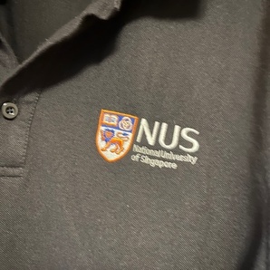シンガポール国立大学 NUS ポロシャツ メンズ Mサイズ シンガポール輸入 の画像3