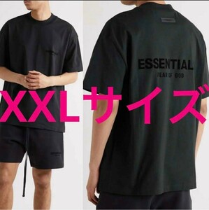 新品　送料無料　Fear Of God エッセンシャルズ　FOG Essentials フォグ　Tシャツ　エフオージー　 同色　シャツ　黒　半袖　XXLsize BLACK