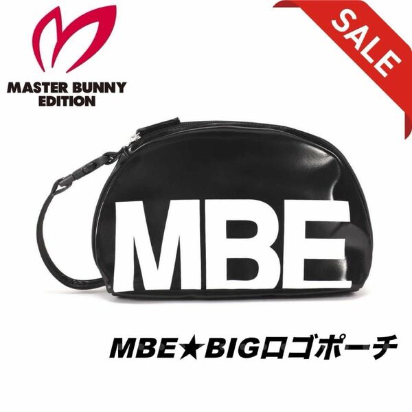 MASTER BUNNY EDITION マスターバニーエディション BIGロゴ ポーチ／ブラック