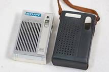 SONY(ソニー)2R-31 AMラジオ 受信しました。外装のメッキはキレイです。ケース付き。ポケットラジオです。昭和レトロ アンティークです。_画像1