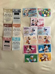 ディズニー　チケット　ファストパス　使用済み　コレクション　40周年　20周年　ミッキー　ミニー　ダッフィー 