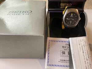 SEIKO セイコー　キネティック　ヨルグイゼックデザイン　腕時計 稼働 