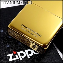 新品 ZIPPO TITANIUM GOLD 金タンク ジッポー ライター_画像5