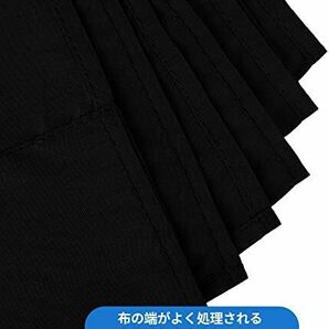 黒 ブラック 布 背景布 暗幕 1.5m x 2.0m ポール対応 バックグラウンド 150x200cm_ブラック ポリエステル の画像5