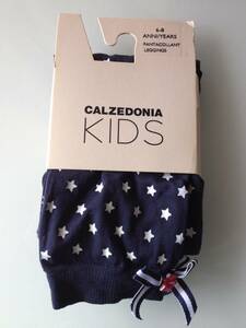 6-8歳★カルツェドニアCALZEDONIA スター柄　スパッツ　薄手