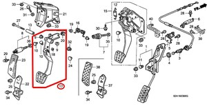 未使用 ホンダ 純正 S2000 クラッチペダル COMP AP1 AP2 TYPE-V TYPE-S HONDA Genuine clutch pedal