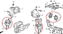 未使用 ホンダ 純正 S2000 AP1 AP2 マウンティング ラバー セット トランスミッション フロントエンジン HONDA Genuine mounting rubber_画像2