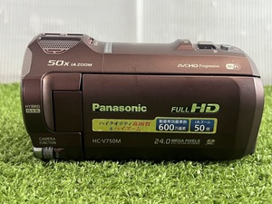 Panasonic/パナソニック HC-V750M デジタル4Kビデオカメラ　本体・バッテリ付　2014年製　現状中古品　ジャンク扱い（A130）