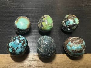  rare! antique chibe tongue turquoise beads natural 6 point set dragonfly stone chi bed heaven .