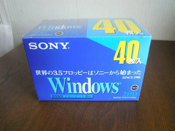 ◆SONY 3.5インチ 2HD フロッピーディスク 40枚 40MF2HDGEDV DOS/V対応◆未開封・送料込◆ 