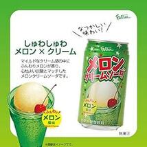 フェリーチェ メロンクリームソーダ 缶 350ml ×24本 [ 炭酸飲料 国内製_画像4