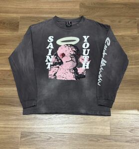 SAINT Mxxxxxx saint michael mx6 セントマイケル ロンT PINKSHEEP ピンクシープ READYMADE XL ロングスリーブ Tシャツ 黒 ブラック 長袖