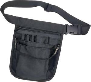 QULIT MYUROSI ウエストポーチ 仕事用 軽量 ウエストバッグ 保育 工具袋 エプロンバッグ 小物入れ 多機能ポケット 