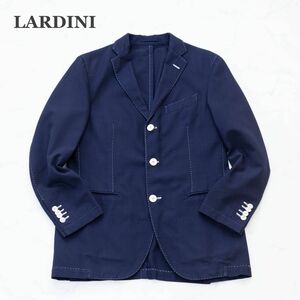 【LARDINI】ラルディーニ　テーラードジャケット　ステッチ　シアサッカー