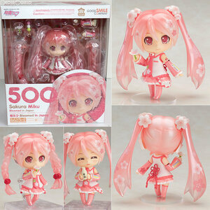 【中古】[FIG]GOODSMILE ONLINE SHOP限定 ねんどろいど 500 桜ミク Bloomed in Japan キャラクター・ボーカル・シリーズ01 初音ミク 完成品