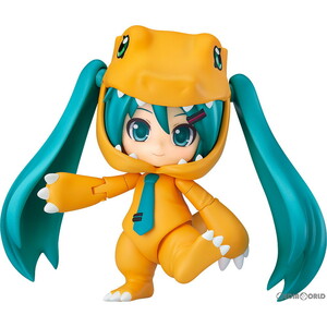 【中古】[FIG]ねんどろいど 1439 初音ミク きぐるみアグモンVer. キャラクター・ボーカル・シリーズ01 初音ミク デジモンアドベンチャー 完