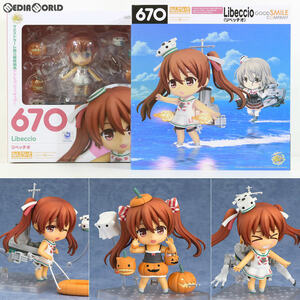 【中古】[FIG]GOODSMILE ONLINE SHOP限定特典付属 ねんどろいど 670 Libeccio(リベッチオ) 艦隊これくしょん -艦これ- 完成品 可動フィギュ