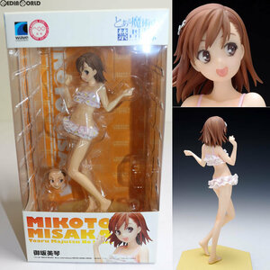 【中古】[FIG]BEACH QUEENS(ビーチクイーンズ) 御坂美琴(みさかみこと) とある魔術の禁書目録 1/10 完成品 フィギュア(NF-113) ウェーブ(WA