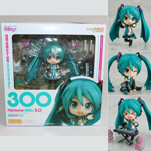 【中古】[FIG]ねんどろいど 300 初音ミク 2.0 キャラクター・ボーカル・シリーズ01 初音ミク 完成品 フィギュア グッドスマイルカンパニー(