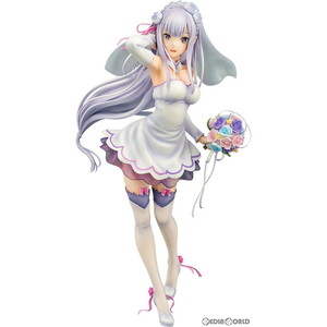 【中古】[FIG](再販)エミリア ウェディングVer. Re:ゼロから始める異世界生活 1/7 完成品 フィギュア Phat!(ファット・カンパニー)(6115529