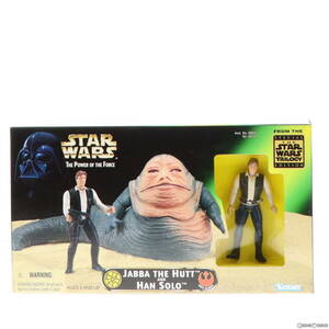 【中古】[FIG]ジャバ with ハン・ソロ スター・ウォーズ パワー・オブ・ザ・フォース クリーチャーフィギュア STAR WARS 完成品 可動フィギ