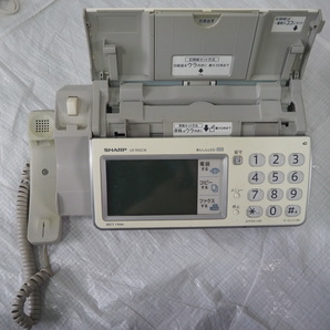 通電品 SHARP デジタルコードレスファクシミリ 固定電話 UX-900CW 子機 インク付き 80サイズの画像3