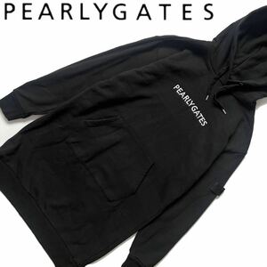 【送料無料】Pearly Gates パーリーゲイツ　パーカー　ワンピース　ゴルフ　ロゴ　M レディース　ロゴ　1 M ブラック　黒　フード　