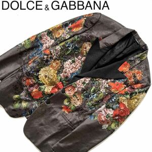 [ бесплатная доставка ]Dolce&Gabbana Dolce&Gabbana tailored jacket цветочный принт мужской XXL 52 большой размер botanikaru глянец 2L костюм Dolce&Gabbana 