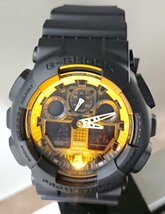 アナログ-デジタル!!耐磁時計!!CASIO/カシオ G-SHOCK/ジーショック GA-100シリーズ ブラック クォーツ メンズ 腕時計 GA-100-1A1JF_画像6