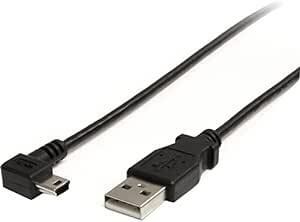 StarTech.com 91cm ミニUSB変換ケーブル miniUSB右向きL型ケーブル USB A端子 オス - USB m