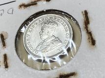 イギリス領香港　5セント銀貨　1932年　未使用　希少　レアコイン　古銭　アジア　外国コイン　銀幣　中国　英領_画像5