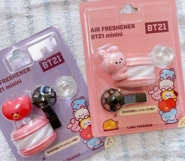 TATA COOKY テテ ジョングク BT21 BTS 車 芳香剤 2個set 新品未使用