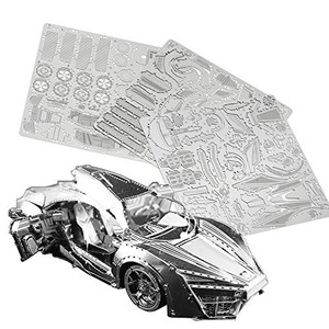  solid plastic model metal material craft car 3D metal puzzle puzzle ( supercar ) amount equipped 