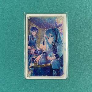 HATSUNE MIKU（card）初音ミク　メタリックカード コレクションガム　初音ミク＆KAITO　Art by 那流