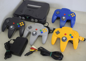 ! nintendo / Nintendo N64/ Nintendo 64 body & controller 4 point set!!