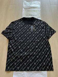  Versace хлопок общий рисунок рубашка совершенно не использовался товар короткий рукав черный 