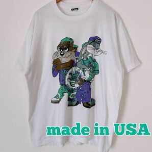 90's 古着 シャーロットホーネッツ　プリントTシャツ　USA製 半袖Tシャツ 90sビンテージ